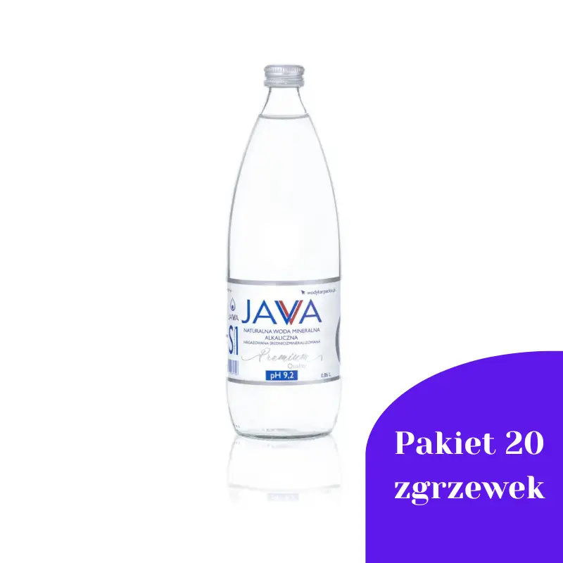 Pakiet 20 zgrzewek Java Niegazowana 0,86l 