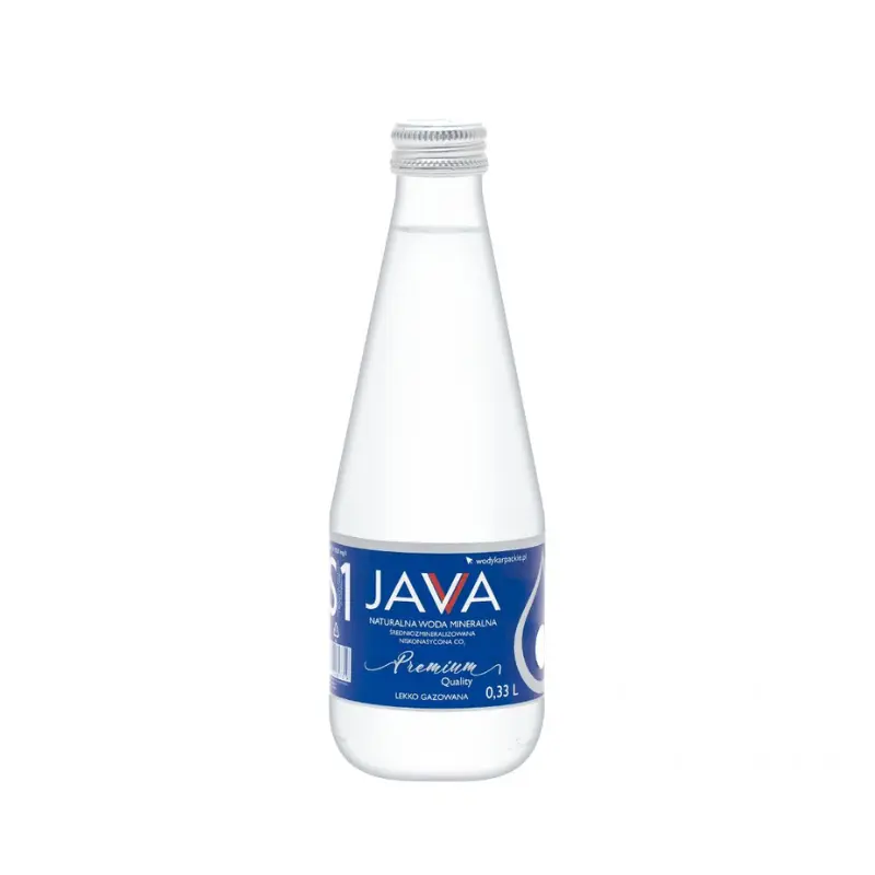 Java woda alkaiczna lekko gazowana 0,33l - szkło - 20 sztuk