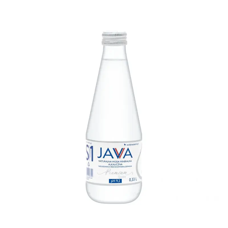 Java woda alkaiczna niegazowana 0,33l - szkło - 20 sztuk