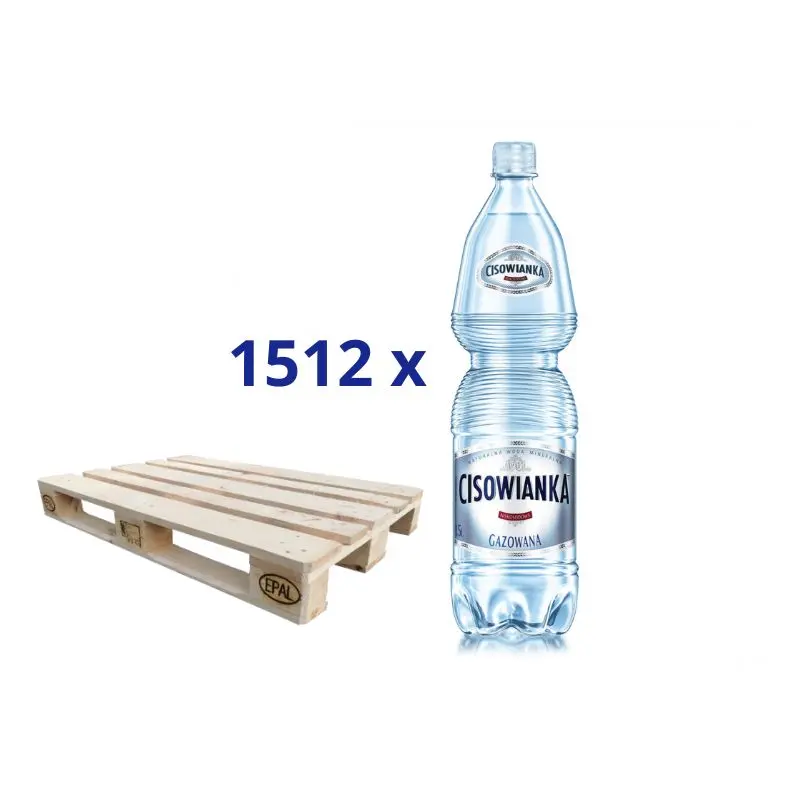 Cisowianka woda mineralna gazowana niskosodowa 0,5l x 1512 sztuk - PALETA