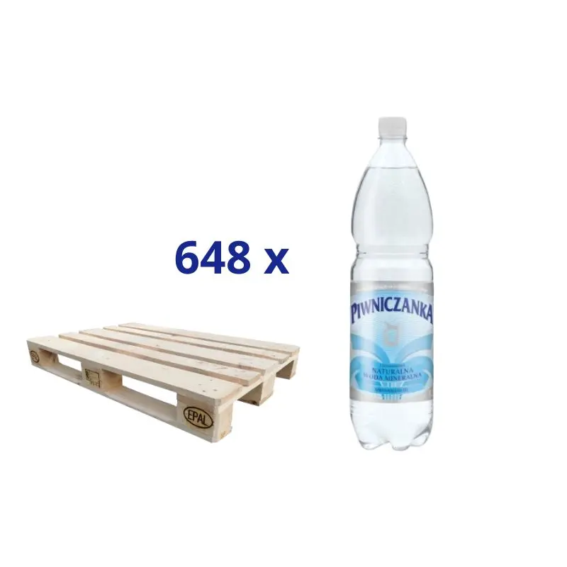 Woda mineralna Piwniczanka niegazowana 0,5 l x 648 szt. - paleta