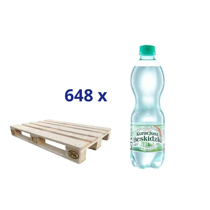 Woda gazowana Kuracjusz Beskidzki 1368 szt. x 500ml - paleta