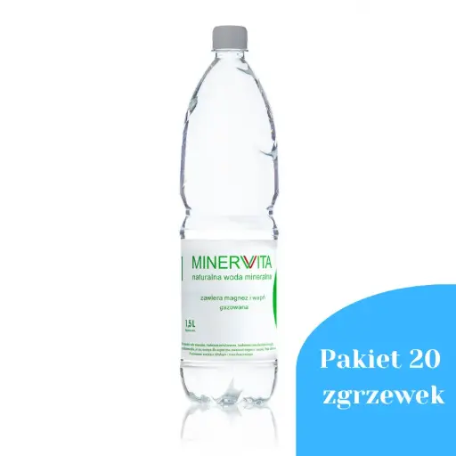 Pakiet 20 zgrzewek Minervita Gazowana 1,5l