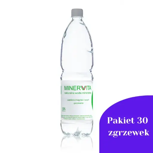 Pakiet 30 zgrzewek Minervita Gazowana 1,5l