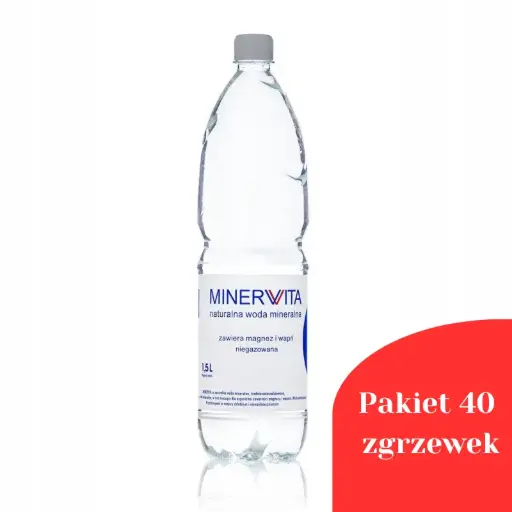 Pakiet 40 zgrzewek Minervita Niegazowana 1,5l