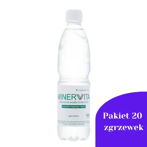 Pakiet 20 zgrzewek Minervita Gazowana 0,5l