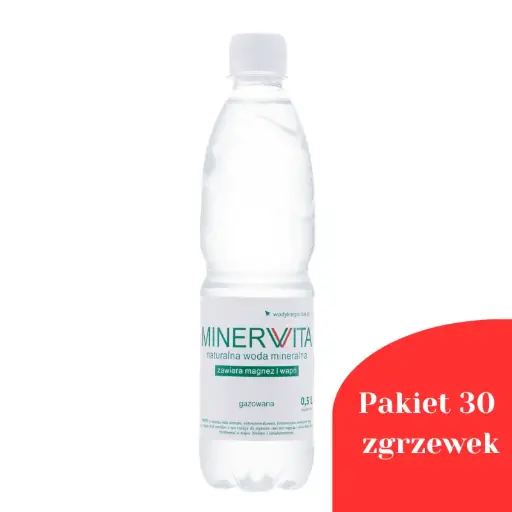 Pakiet 30 zgrzewek Minervita Gazowana 0,5l