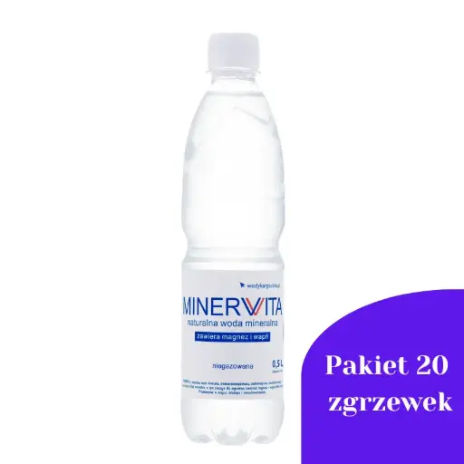 Pakiet 20 zgrzewek Minervita Niegazowana 0,5l