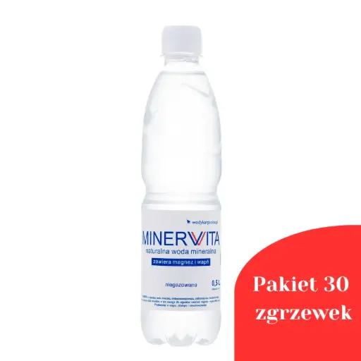 Pakiet 30 zgrzewek Minervita Niegazowana 0,5l