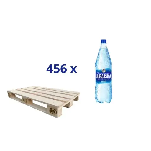 Jurajska Naturalna woda mineralna gazowana 1,5 l PALETA 456 sztuk