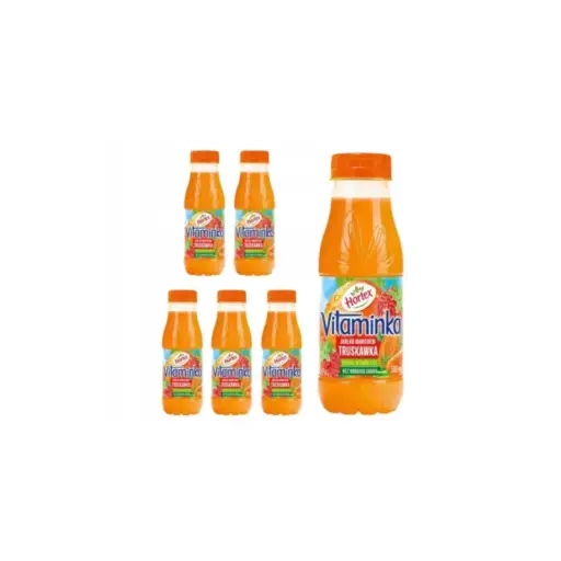 HORTEX VITAMINKA SOK JABŁKO MARCHEW TRUSKAWKA 300 ml - 6 szt.